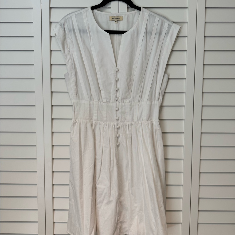 White Button-Down Dress